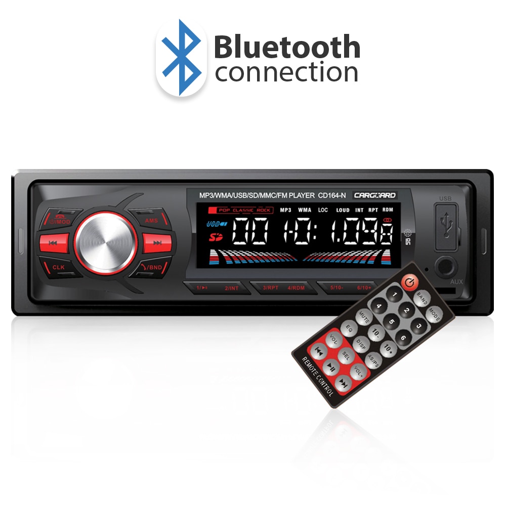 Radio CD MP3 Player Auto 1DIN cu Bluetooth si Telecomanda, Putere 4x40W  RMS, Functie Telefon, Afisaj Multicolor, FM, AUX, USB, Card SD, RCA 