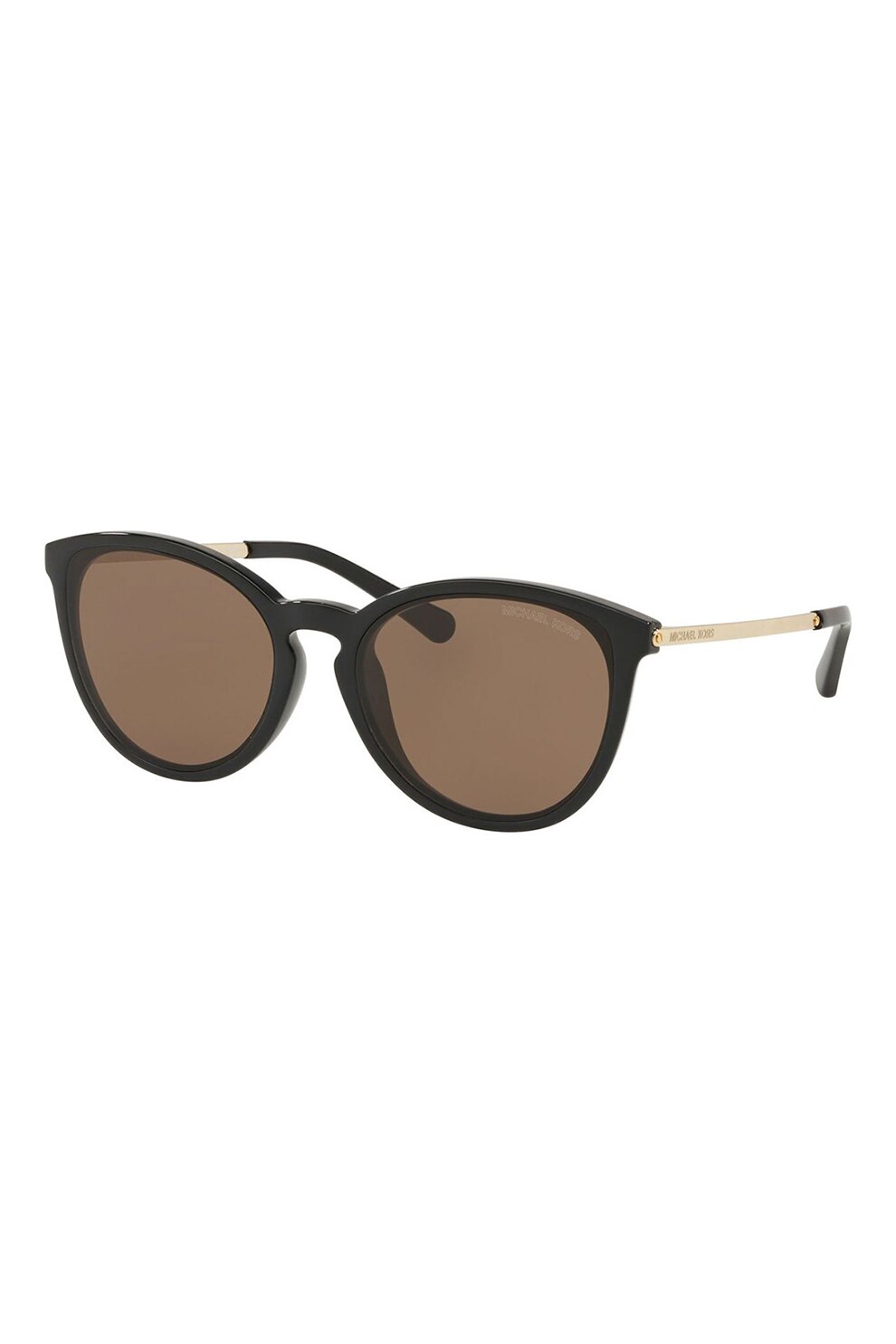 Michael Kors, Ochelari de soare pantos cu lentile uni, Negru/Auriu, 56-18-140 Standard