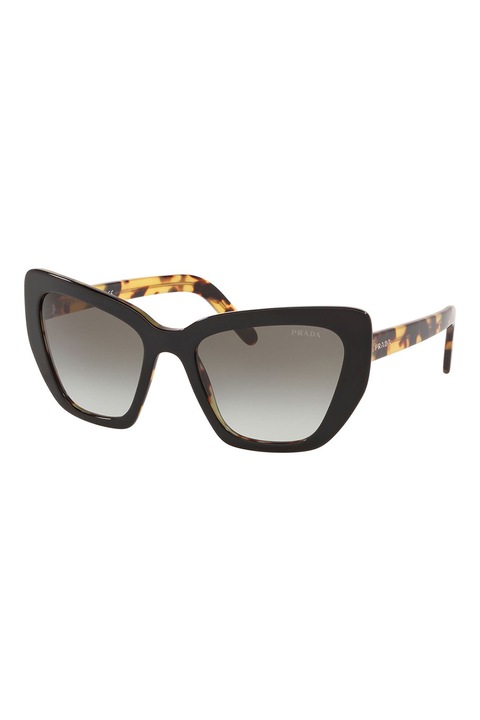 Prada, Ochelari de soare cat-eye cu lentile in degrade, 55-19-140, Negru