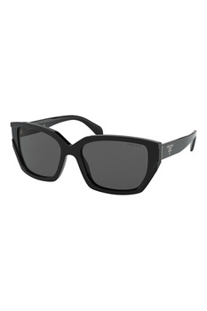 Prada, Ochelari de soare dreptunghiulari, Negru, 56-17-140 Standard Prada, Ochelari de soare dreptunghiulari, Negru, 56-17-140 Standard