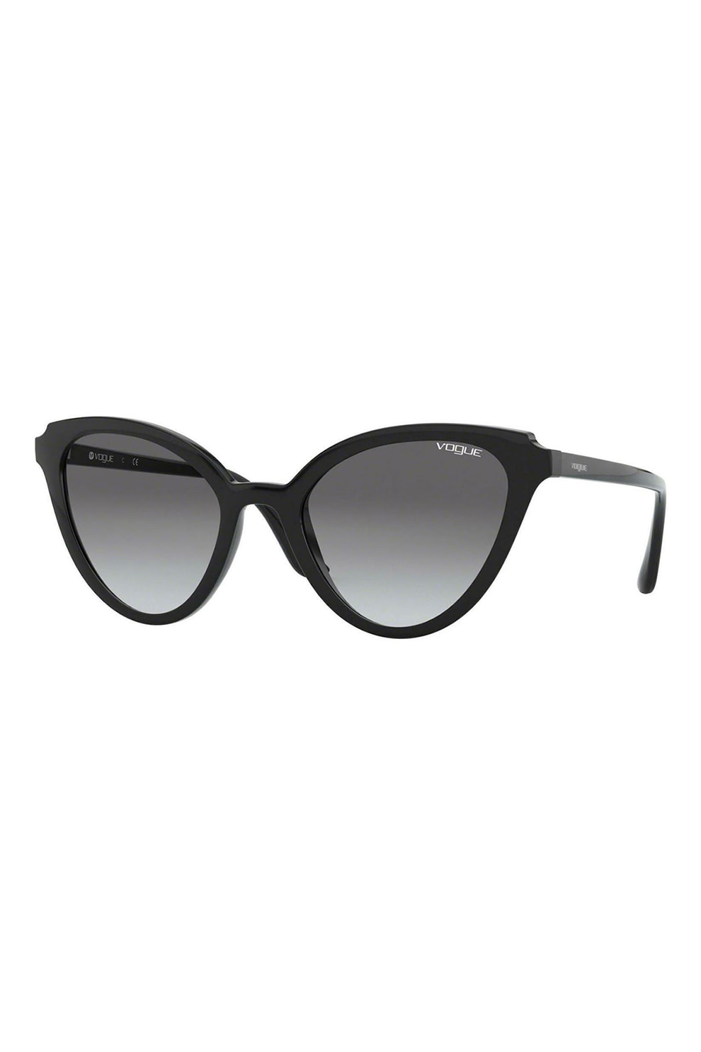 Vogue, Ochelari de soare cat-eye cu lentile in degrade, Negru, 55-21-140 Standard