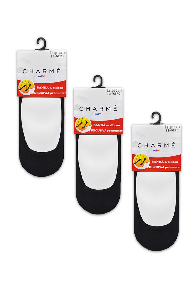 Set 3 bucati talpici dama cu banda silicon,Charme,Negru