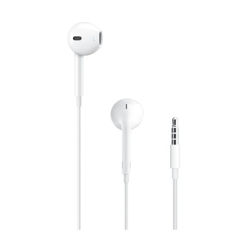 Casti Apple cu conector Jack 3,5mm, Alb, Blister Casti Apple cu conector Jack 3,5mm, Alb, Blister