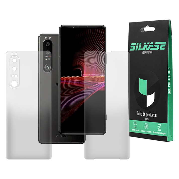 Комплект 2 матови фолиа SILKASE за Sony Xperia 1 III, защита на телефона, възобновяем силикон