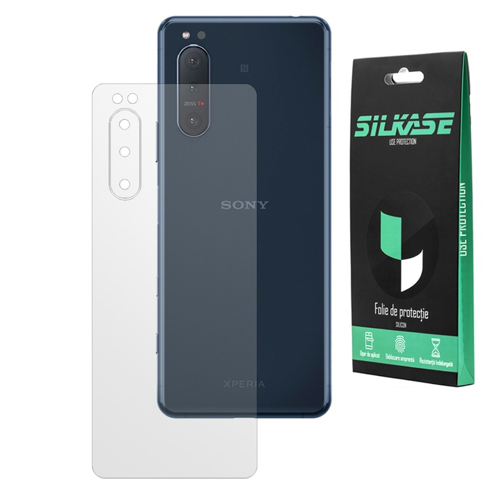 SILKASE матово фолио за гръб за Sony Xperia 5 II, защита на гръб, възобновяем силикон