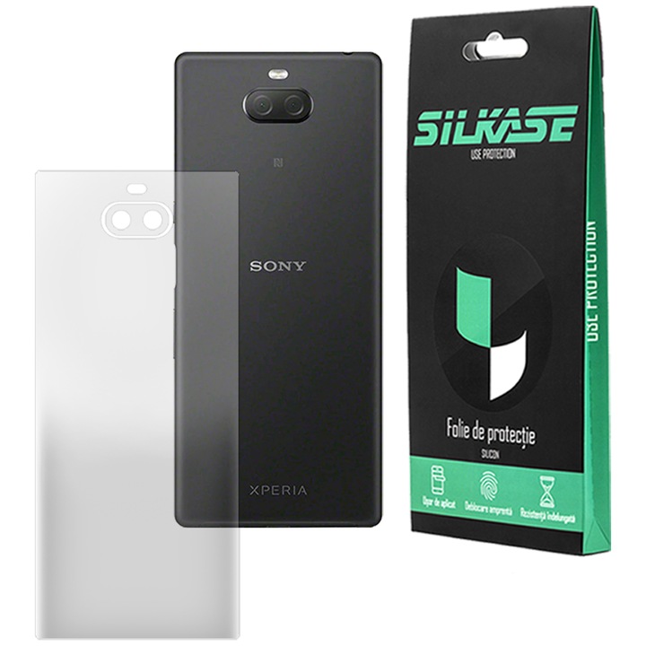 SILKASE матово фолио за гръб за Sony Xperia 10 Plus, защита на гърба, възобновяем силикон