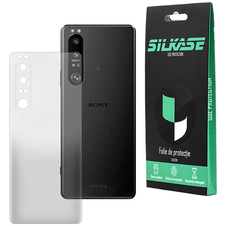 Матово фолио за гръб SILKASE за Sony Xperia 1 III, защита на гръб, възобновяем силикон