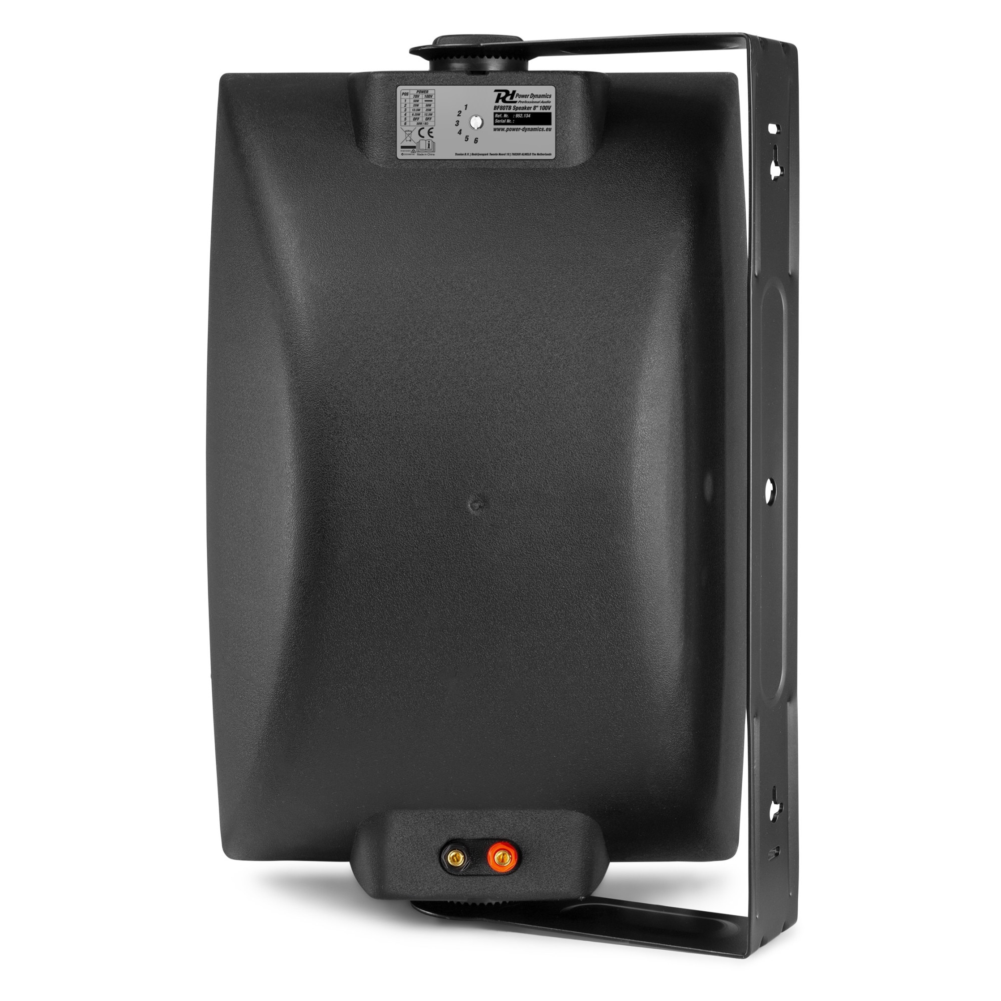 Boxa de interior/exterior, 100V, 50W RMS, IPX5, negru, Power Dynamics BF80TB
