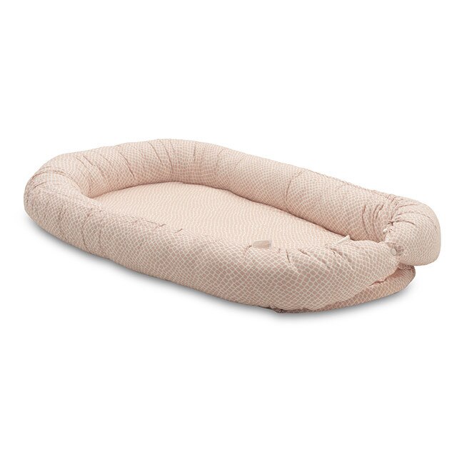 Babynest pentru bebelusi, Jollein Snake, 90x52 cm, roz
