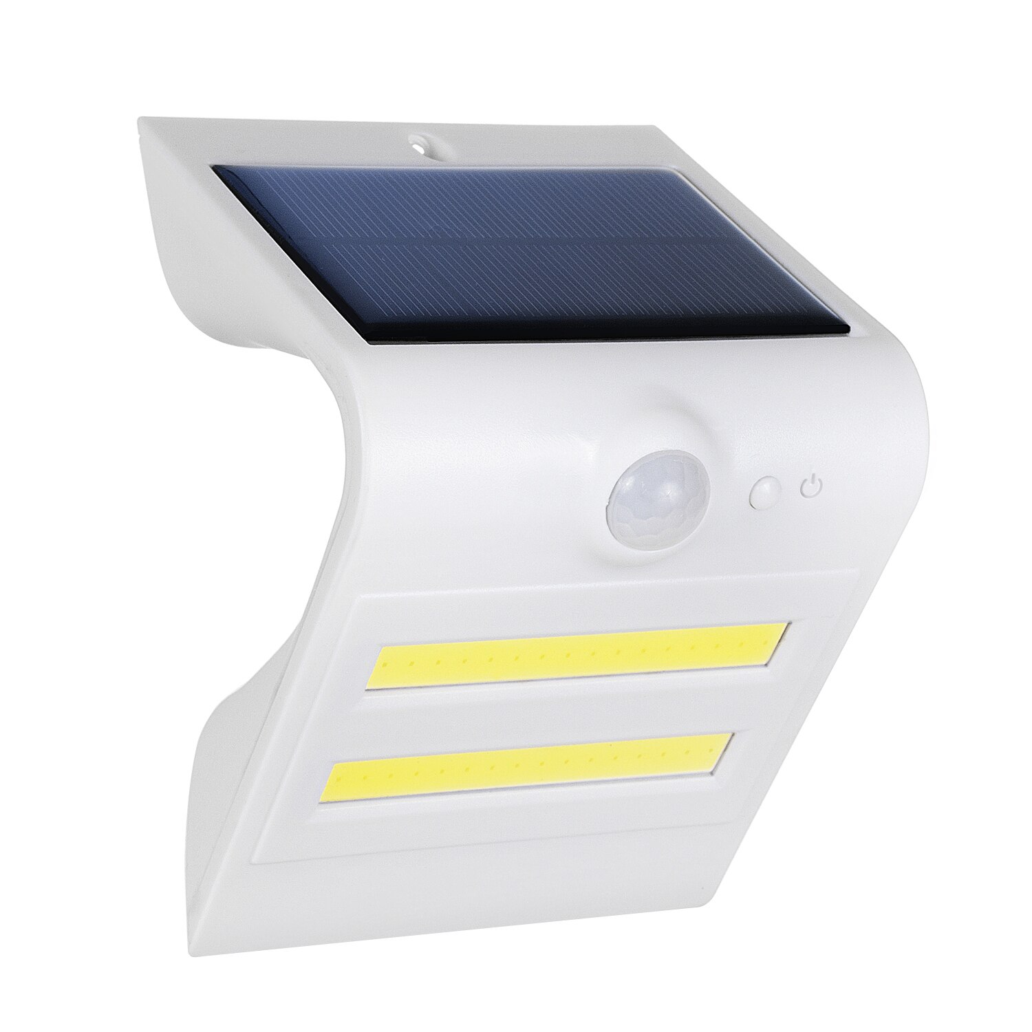 Lampa solara de perete COB LED, senzor de miscare, MCE206, alb