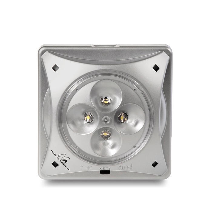4LED соларна лампа, за градински чадър, MCE124, сива