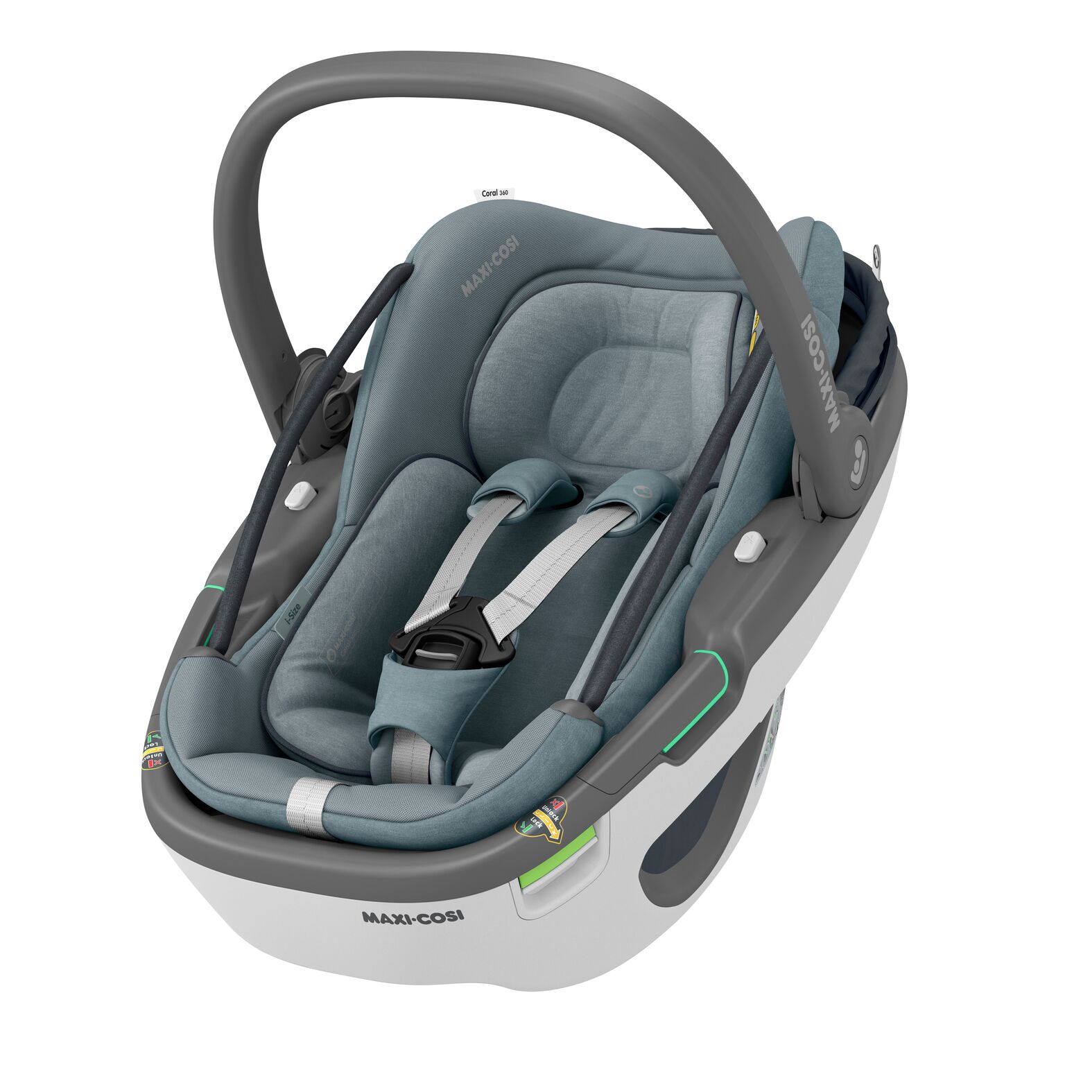 Scaun auto I-Size Maxi-Cosi Coral 360 Essential Grey, 40-75 cm, Gri