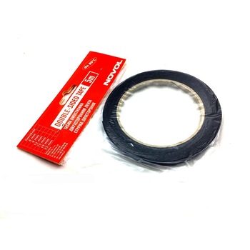 Banda NOVOL dublu adeziva, Negru, 12mmX5m Banda NOVOL dublu adeziva, Negru, 12mmX5m