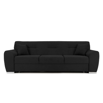 Canapea Extensibila 3 locuri ASTORIA, 241x96x86 cm, Negru Canapea Extensibila 3 locuri ASTORIA, 241x96x86 cm, Negru