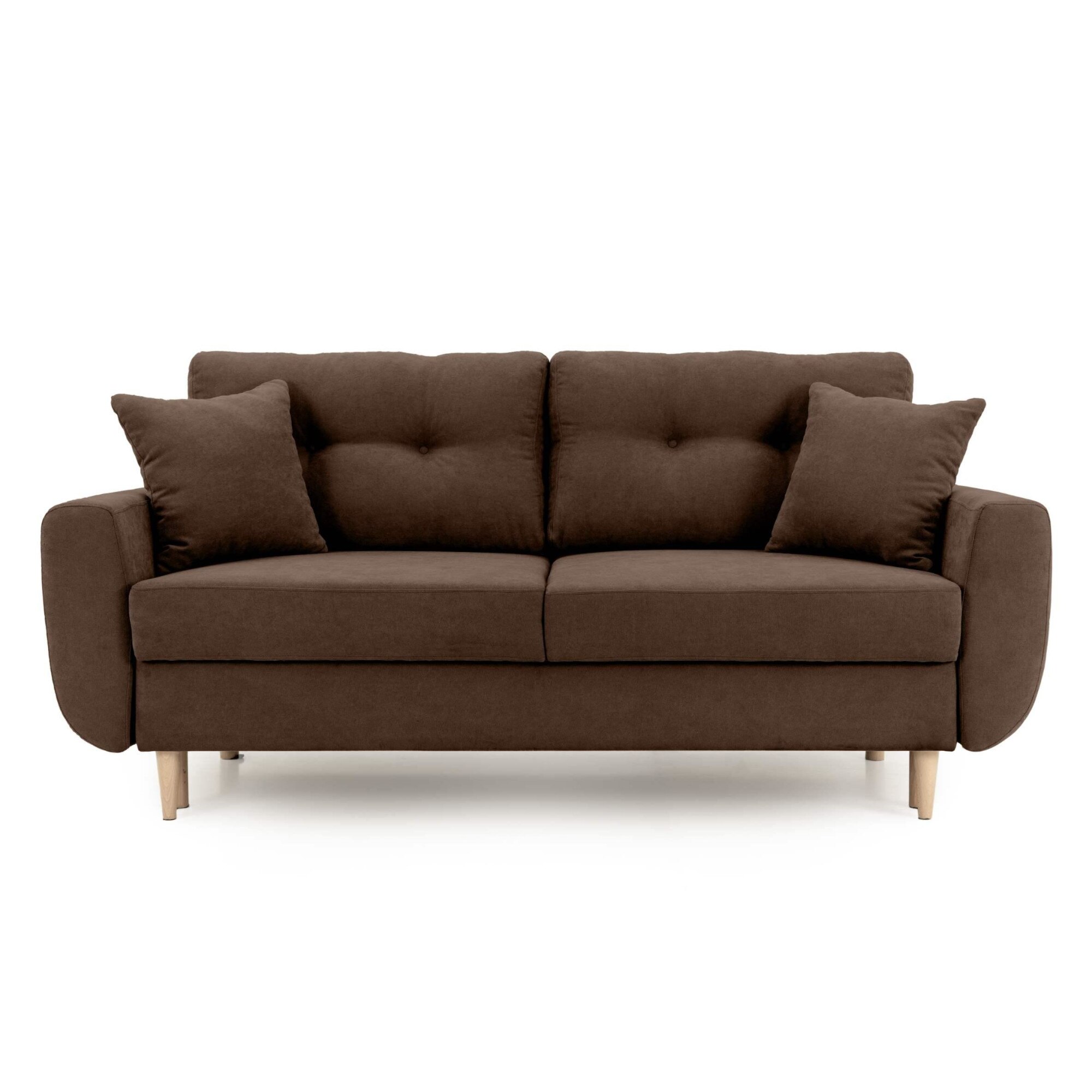 Canapea Fixa 2 locuri HELSINKI, 190x90x81 cm, Maro