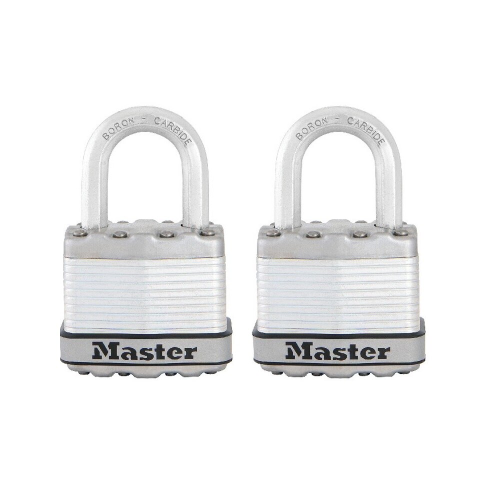 Set 2 lacate Masterlock® 45 mm, inox, antiumiditate