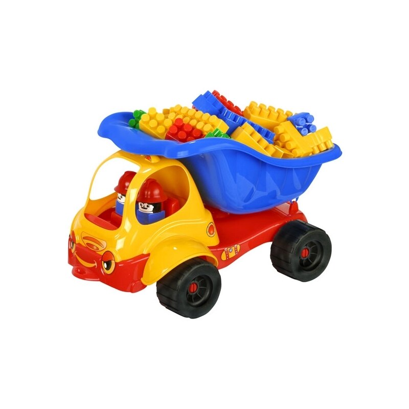 Camion Basculanta Tupiko cu doua figurine si cuburi, Robentoys