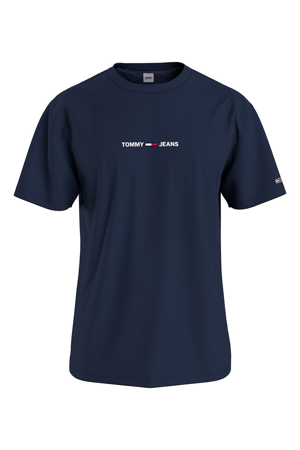 Tommy Jeans, Tricou de bumbac organic, Bleumarin inchis