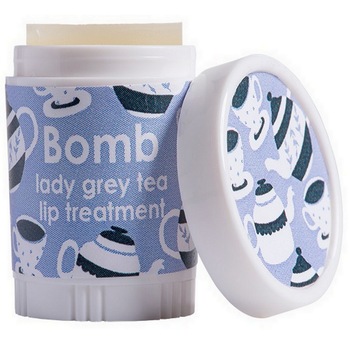 Balsam de buze tratament Lady Grey Tea, Bomb Cosmetics, 4.5 g Balsam de buze tratament Lady Grey Tea, Bomb Cosmetics, 4.5 g
