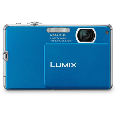 Aparat foto digital Panasonic Lumix DMC FP1, 12.1MP, albastru + SD