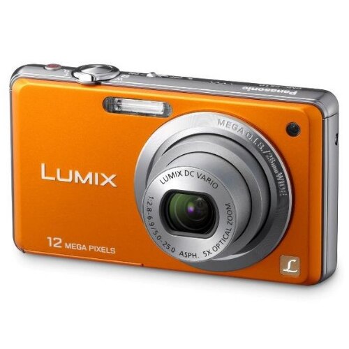 【❤️パナソニック⚪︎LUMIX⚪︎DCFF10】 Aparat foto digital Panasonic Lumix DMC FS10, 12.1MP, Portocaliu +