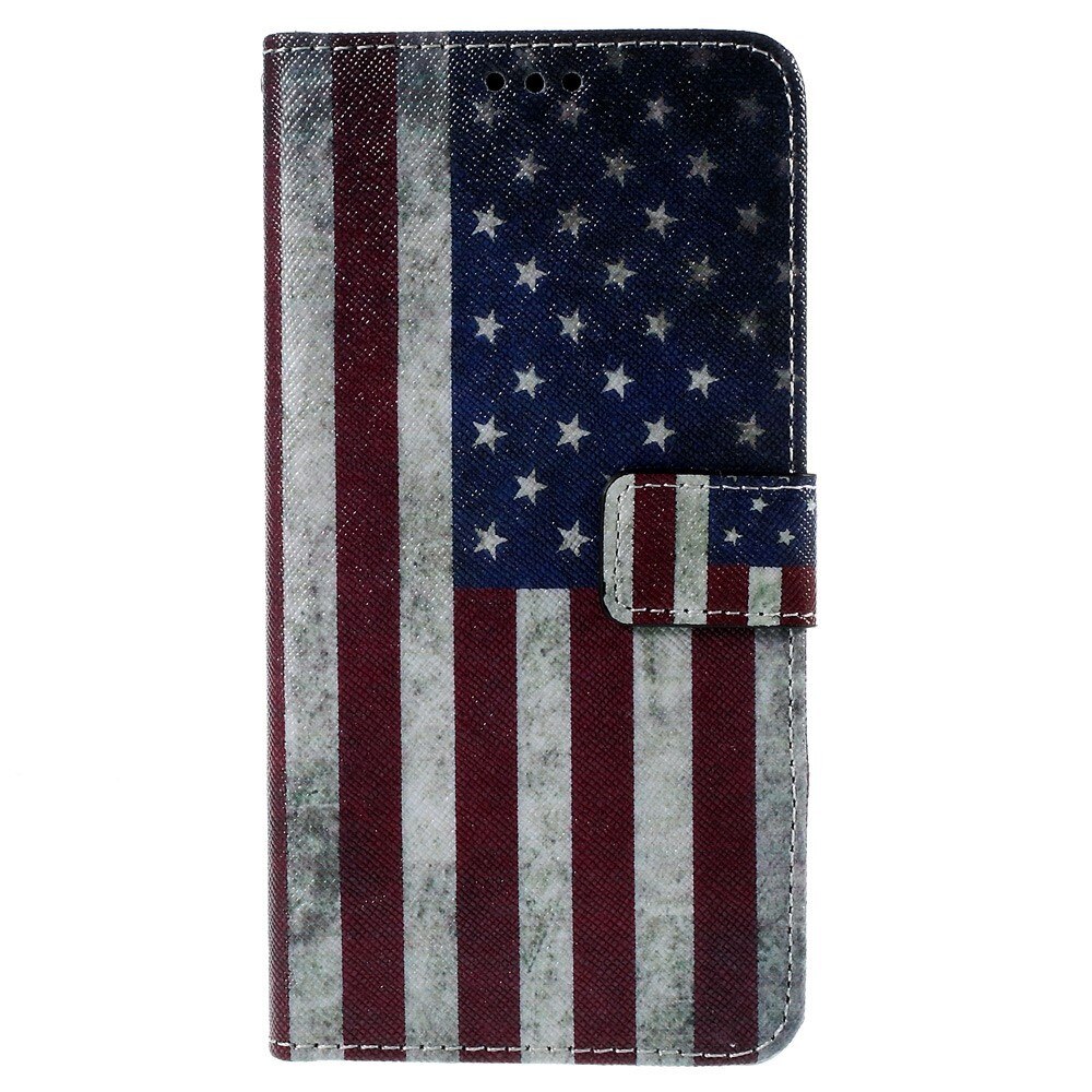 Husa Lenovo K3 Note / A7000, Piele Ecologica, Imprimeu Retro US Flag