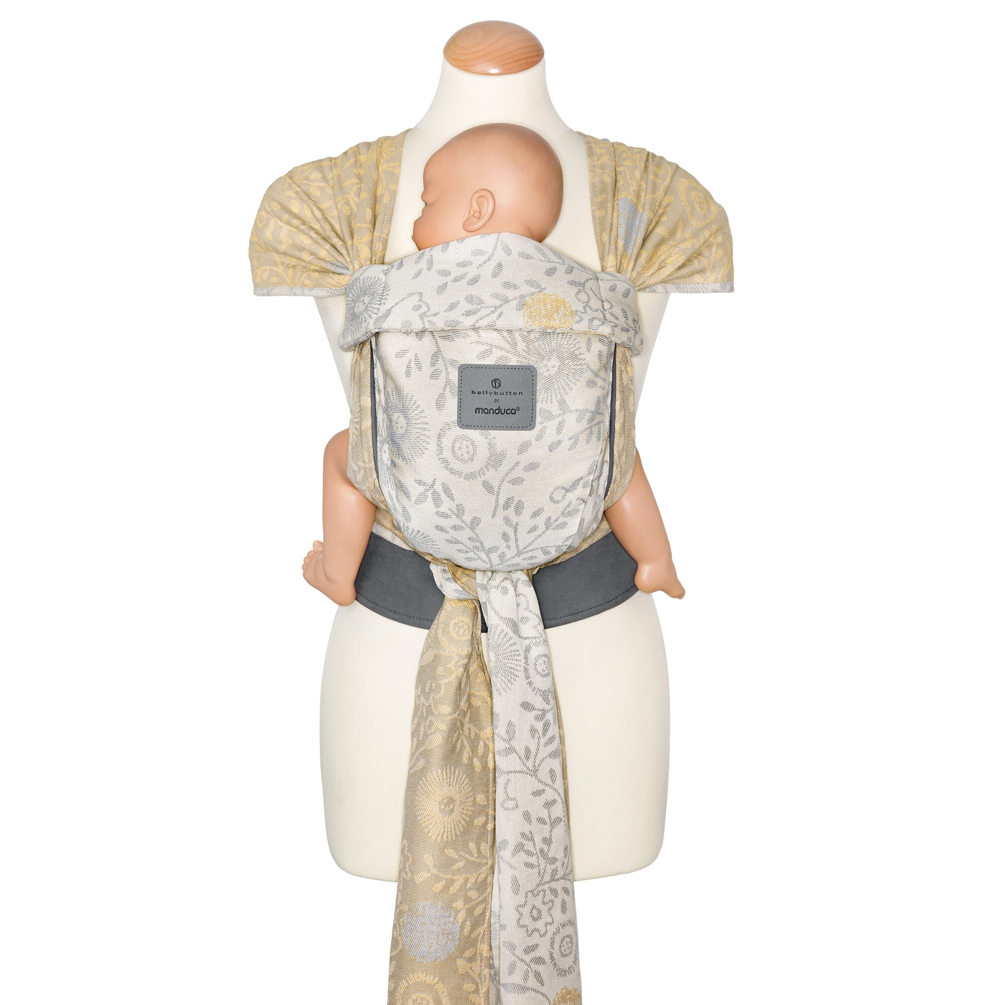 WrapTai Manduca Twist Softblossom Light, pana la 15 kg, Gri