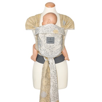 WrapTai Manduca Twist Softblossom Light, pana la 15 kg, Gri WrapTai Manduca Twist Softblossom Light, pana la 15 kg, Gri