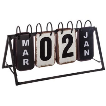 Calendar metalic 20 x 10 x 8 cm Calendar metalic 20 x 10 x 8 cm