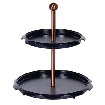 Etajera pentru prajituri ,pe doua nivele , Plastic, otel inoxidabil , GR3230 , Grunberg Etajera pentru prajituri ,pe doua nivele , Plastic, otel inoxidabil , GR3230 , Grunberg