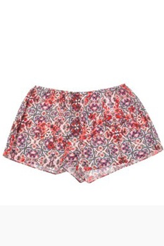 Pantaloni scurti de plaja cu imprimeu abstract, Guess, Multicolor Pantaloni scurti de plaja cu imprimeu abstract, Guess, Multicolor