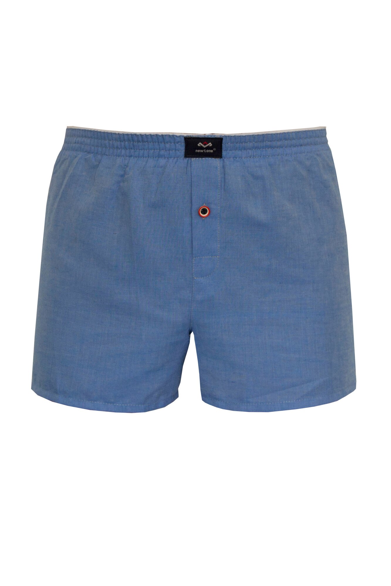 Boxeri pentru barbati, Newtone, Tesatura bumbac, Model uni M25, Albastru