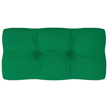 Perna decorativa de spate pentru canapea din paleti, vidaXL, Tesatura, 80 x 40 x 12 cm, Verde Perna decorativa de spate pentru canapea din paleti, vidaXL, Tesatura, 80 x 40 x 12 cm, Verde