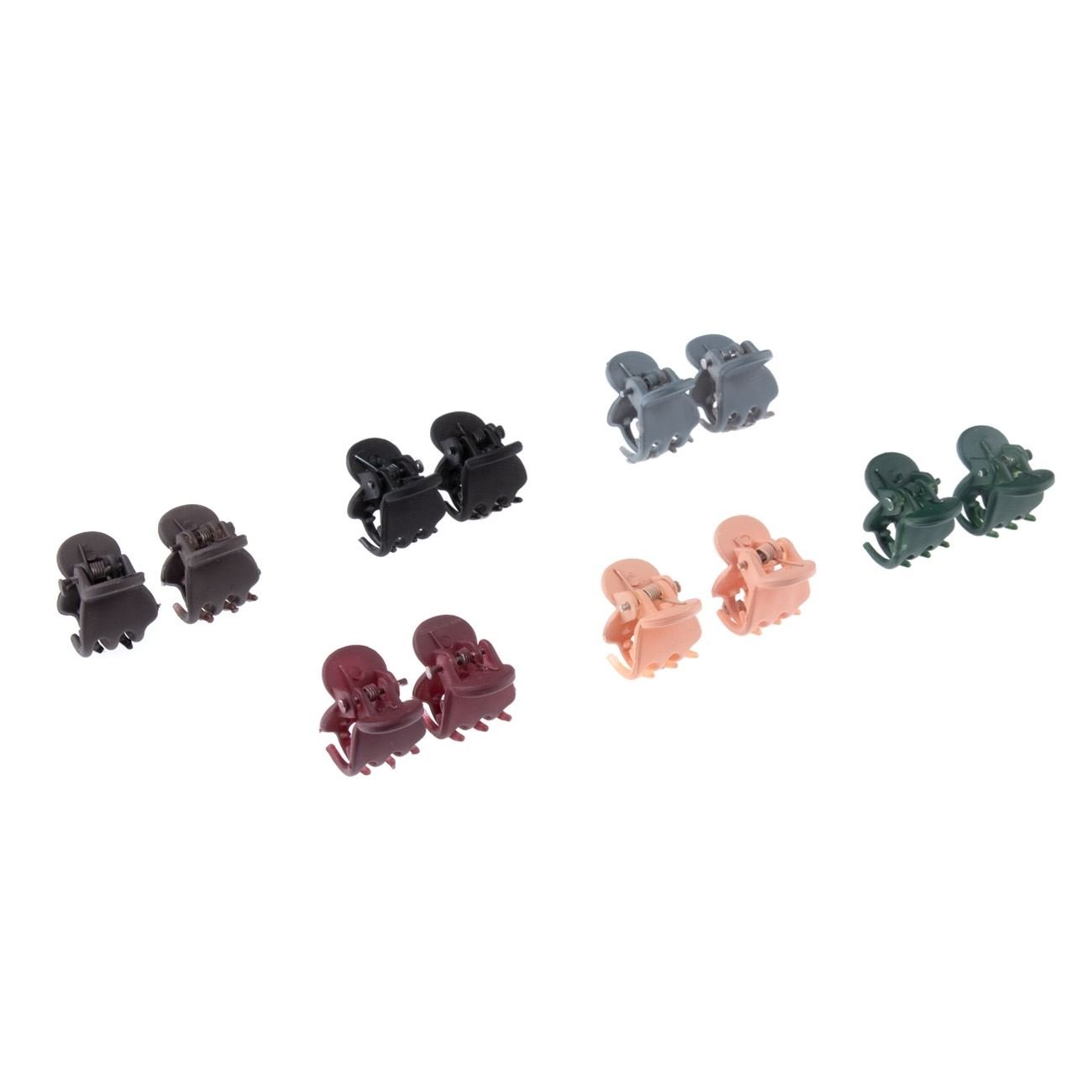 Set 12 clame par colorate, 1.5 cm