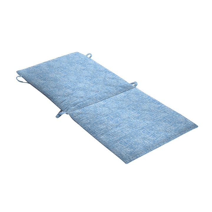 Perna scaun cu spatar Alcam, Midsummer, 105x48x3 cm, microfibra matlasta, Blue Jeans