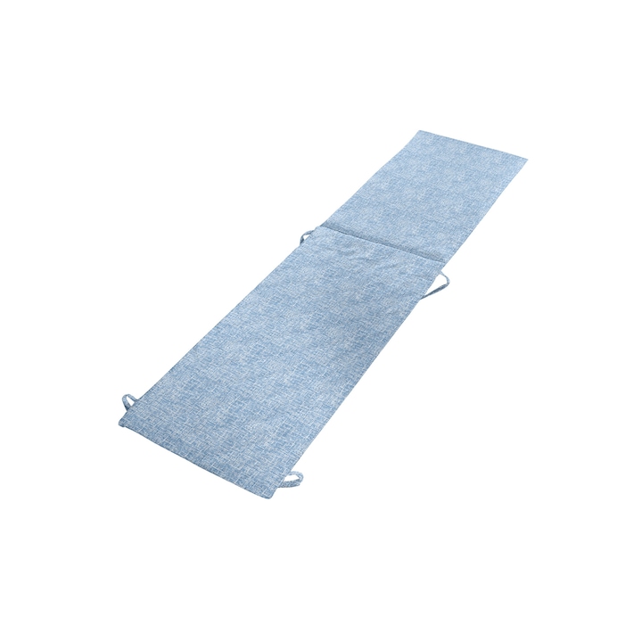 Възглавница за шезлонг Alcam Midsummer, Ватиран микрофибър, 195 x 50 x 3 см, Blue Jeans
