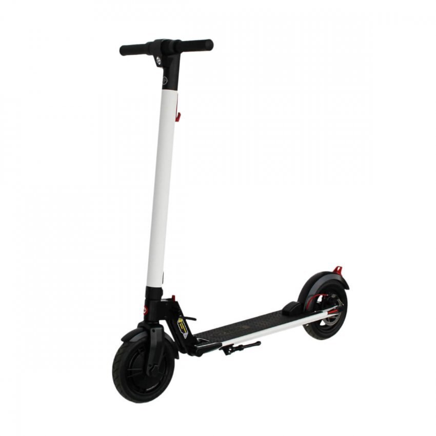 Trotineta electrica MAS-S082, putere motor 250 W, autonomie 20 Km, viteza maxima 25 Km/h, Alba