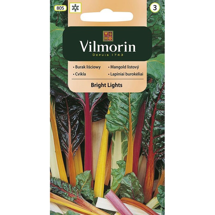 Семена за манголд с ярки цветове Vilmorin, 1 g
