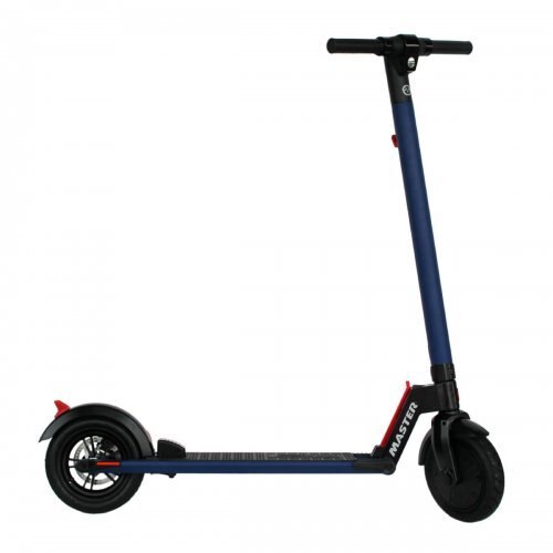 Trotineta electrica MAS-S082, putere motor 250 W, autonomie 20 Km, viteza maxima 25 Km/h, Albastru/Negru