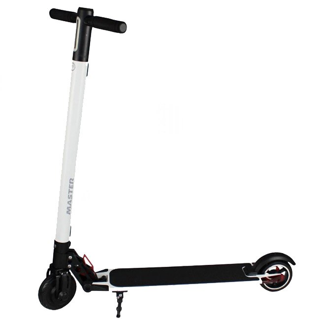 Trotineta electrica MAS-S081, putere motor 250 W, autonomie 20 Km, viteza maxima 25 Km/h, Alba