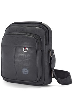 Geanta de umar, Piele Ecologica, Benzi, BZ 5461, Negru Geanta de umar, Piele Ecologica, Benzi, BZ 5461, Negru