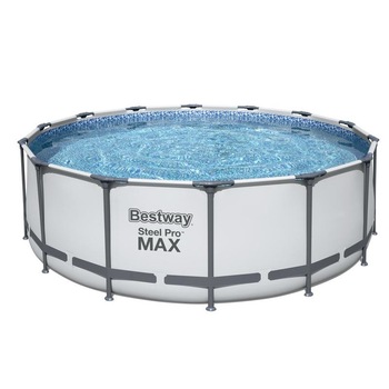 Piscina Bestway, 4.27x1.22m, tub de otel cu strat anticoroziv, include scara si pompa de filtrare Piscina Bestway, 4.27x1.22m, tub de otel cu strat anticoroziv, include scara si pompa de filtrare