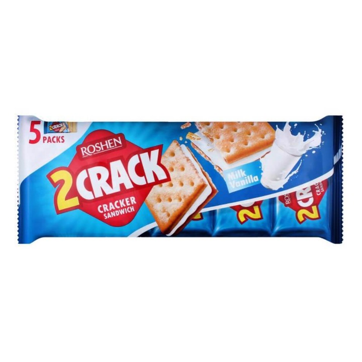 Tejfeltöltő kekszek, Roshen 2 crack, 235 g