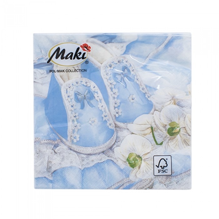 Servetele de masa 33x33cm model albastru - 3 straturi