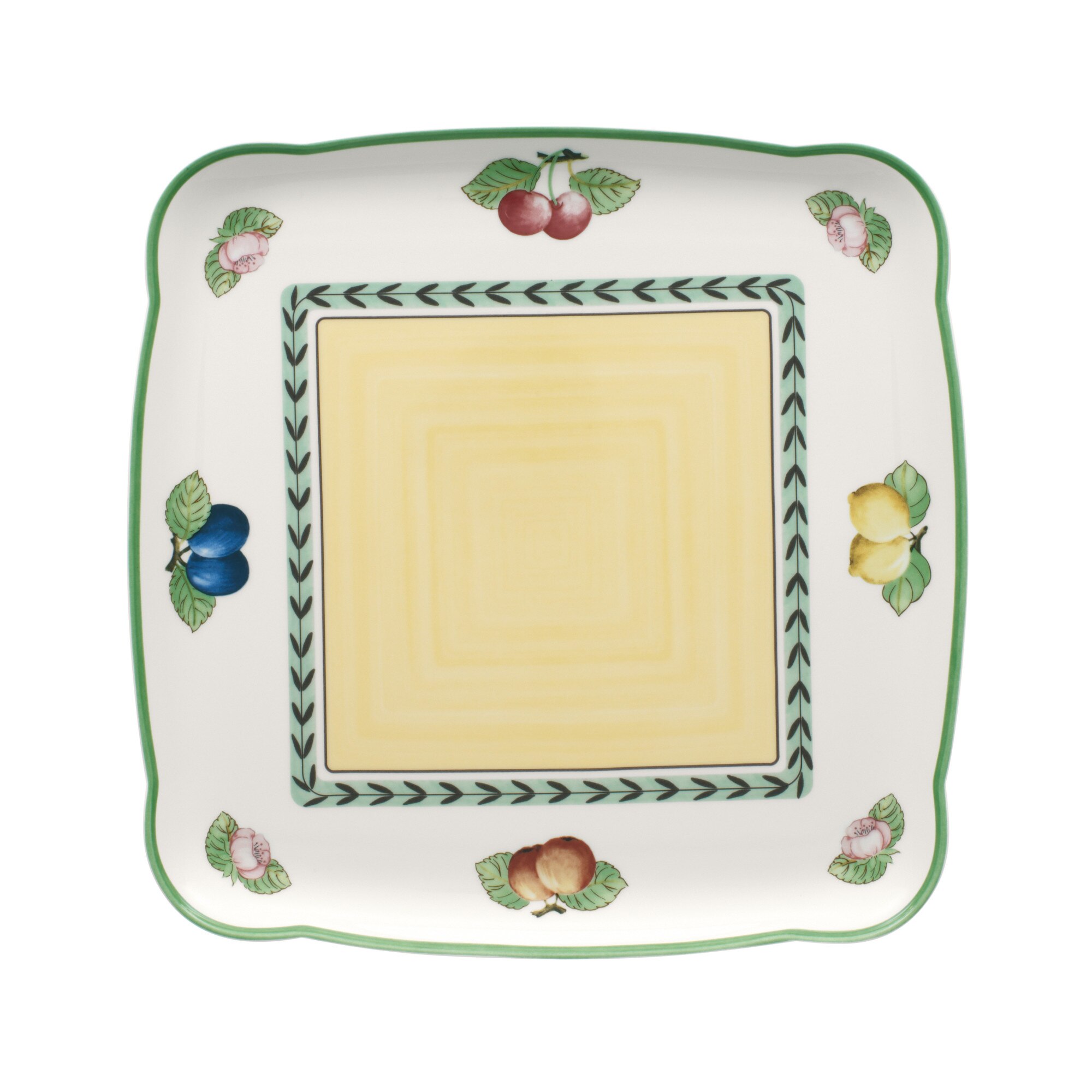 Platou patrat servire French Garden , 30x30 cm, portelan, multicolor Villeroy & Boch