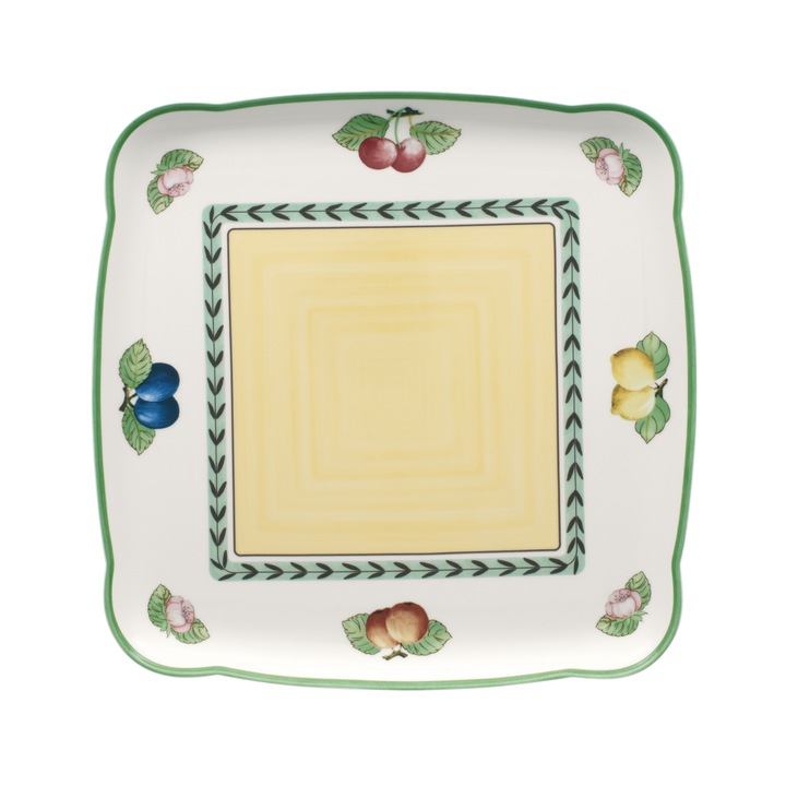 Квадратна чиния за сервиране French Garden, 30x30 см, порцелан, многоцветен Villeroy & Boch
