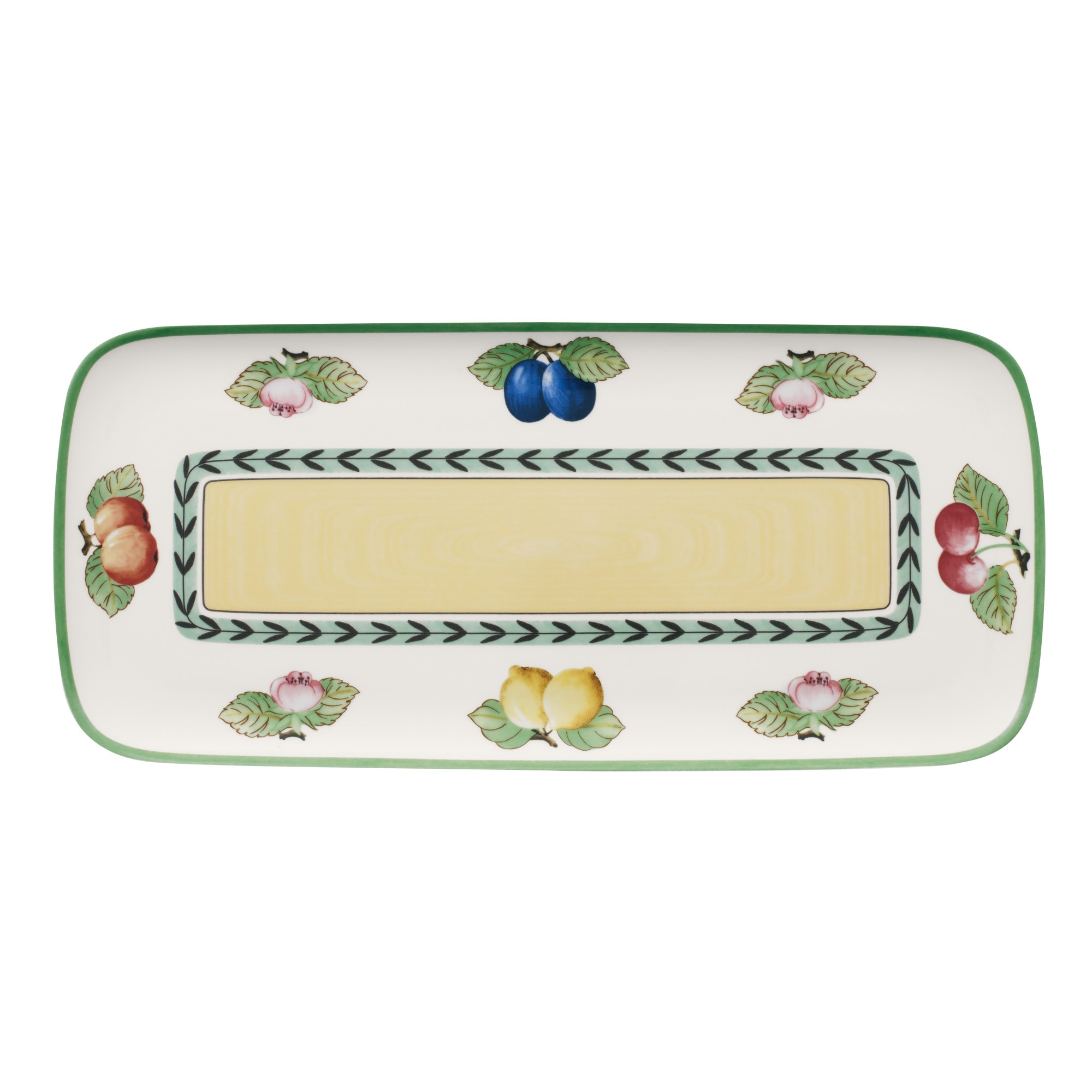 Platou dreptunghiular servire French Garden, 35 x 16 cm, portelan, multicolor Villeroy&Boch