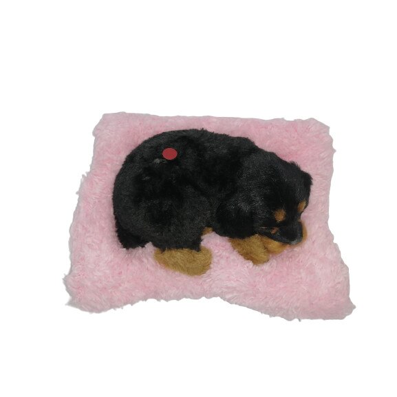 Catel interactiv, Rottweiler somnoros care doarme pe un patut roz, +3 ...