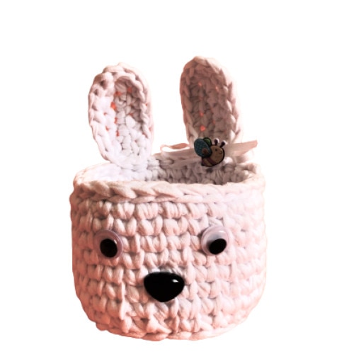 Suvenir crosetat cosulet iepuras