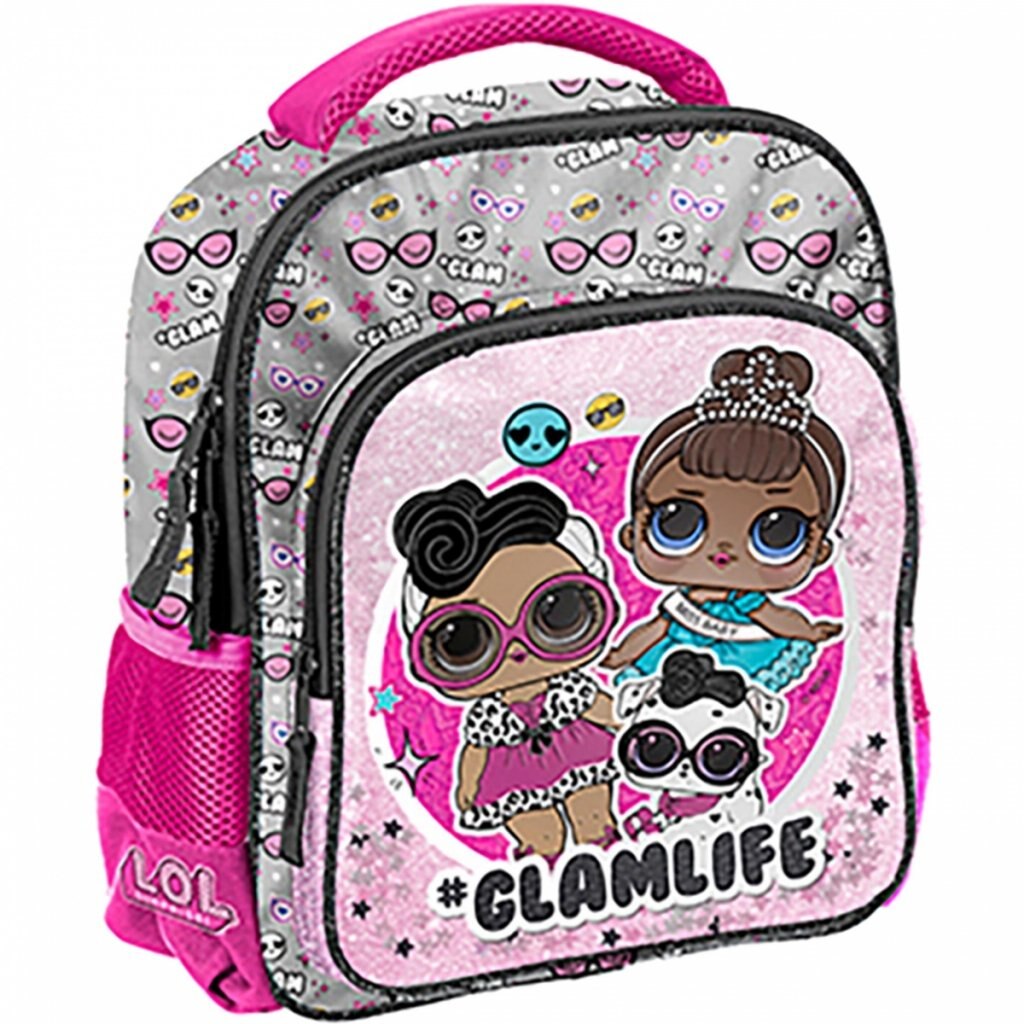 Rucsac scoala lol roz, multicolor